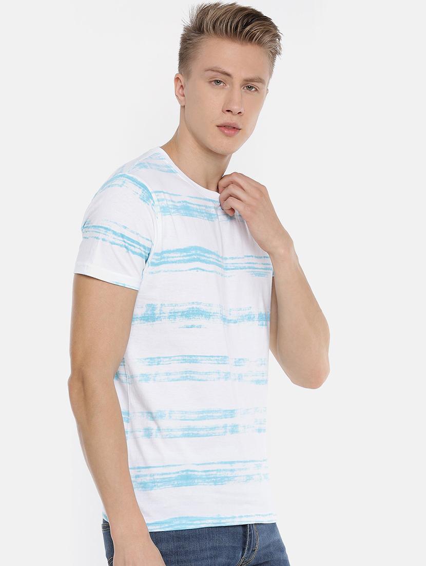 men round neck striped t-shirt - 20649434 - Standard Image - 1