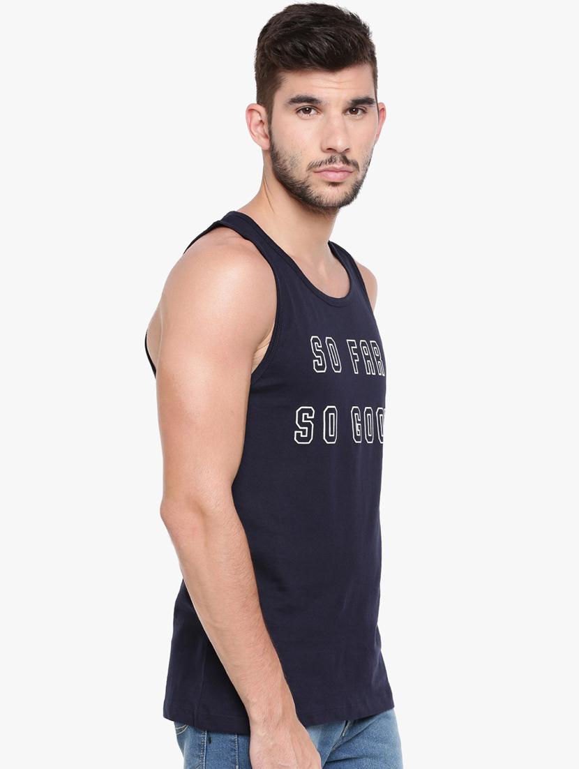 men scoop neck chest print t-shirt - 20649739 - Standard Image - 1