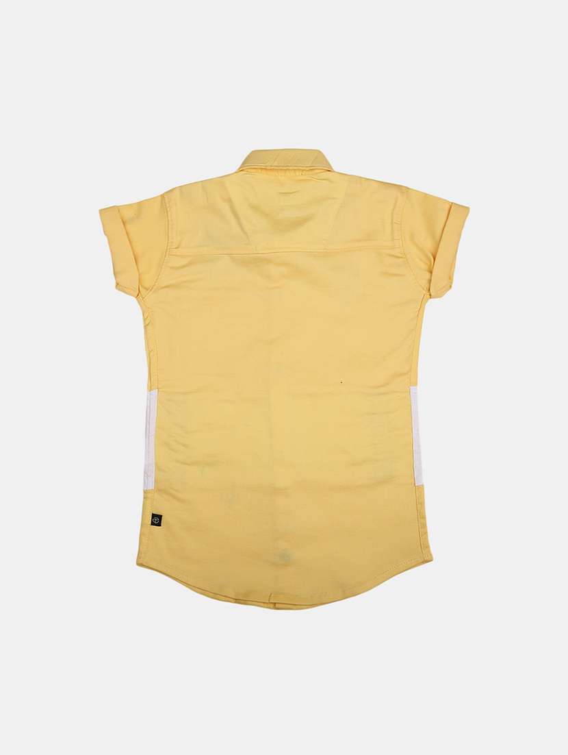 yellow printed detailed casual shirt - 20651008 -  Standard Image - 1