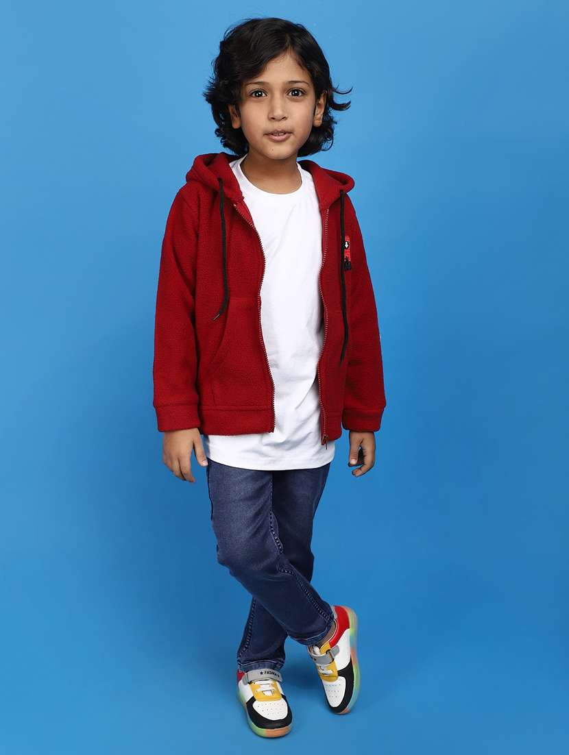 maroon cotton  sweatshirt - 20651270 -  Standard Image - 4