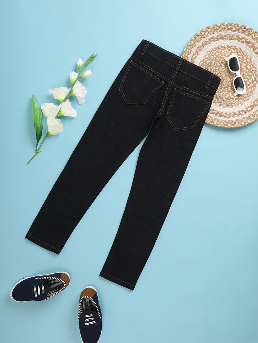 solid black slim fit denim jeans - 20652946 -  Standard Image - 1