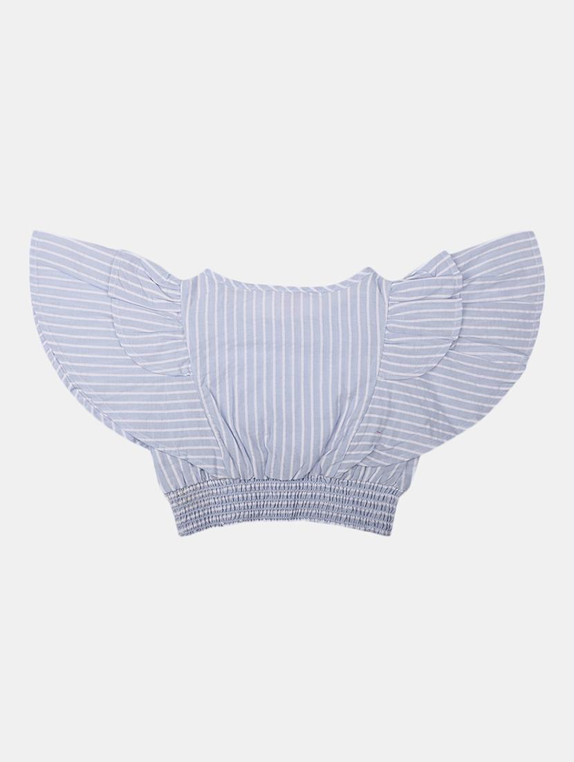 girls striped round neck top - 20656972 -  Standard Image - 1