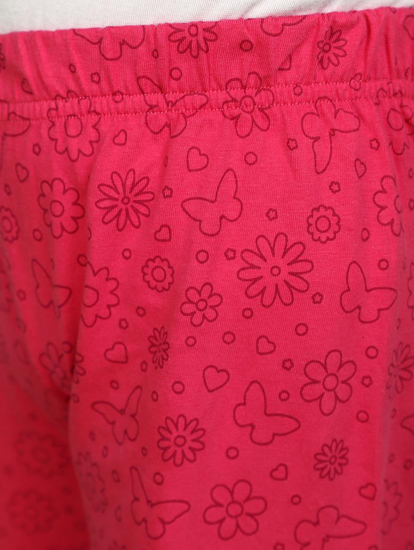 fuchsia cotton poly cotton pyjama set nightwear - 20657606 - Standard Image - 4