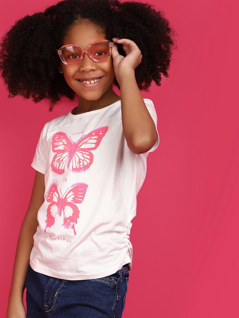white cotton tee - 20658295 - Standard Image - 1
