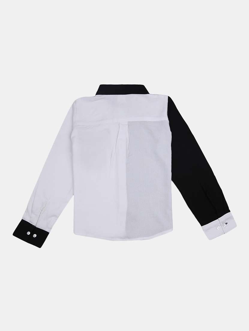boys color block full sleeve shirt - 20658477 -  Standard Image - 1