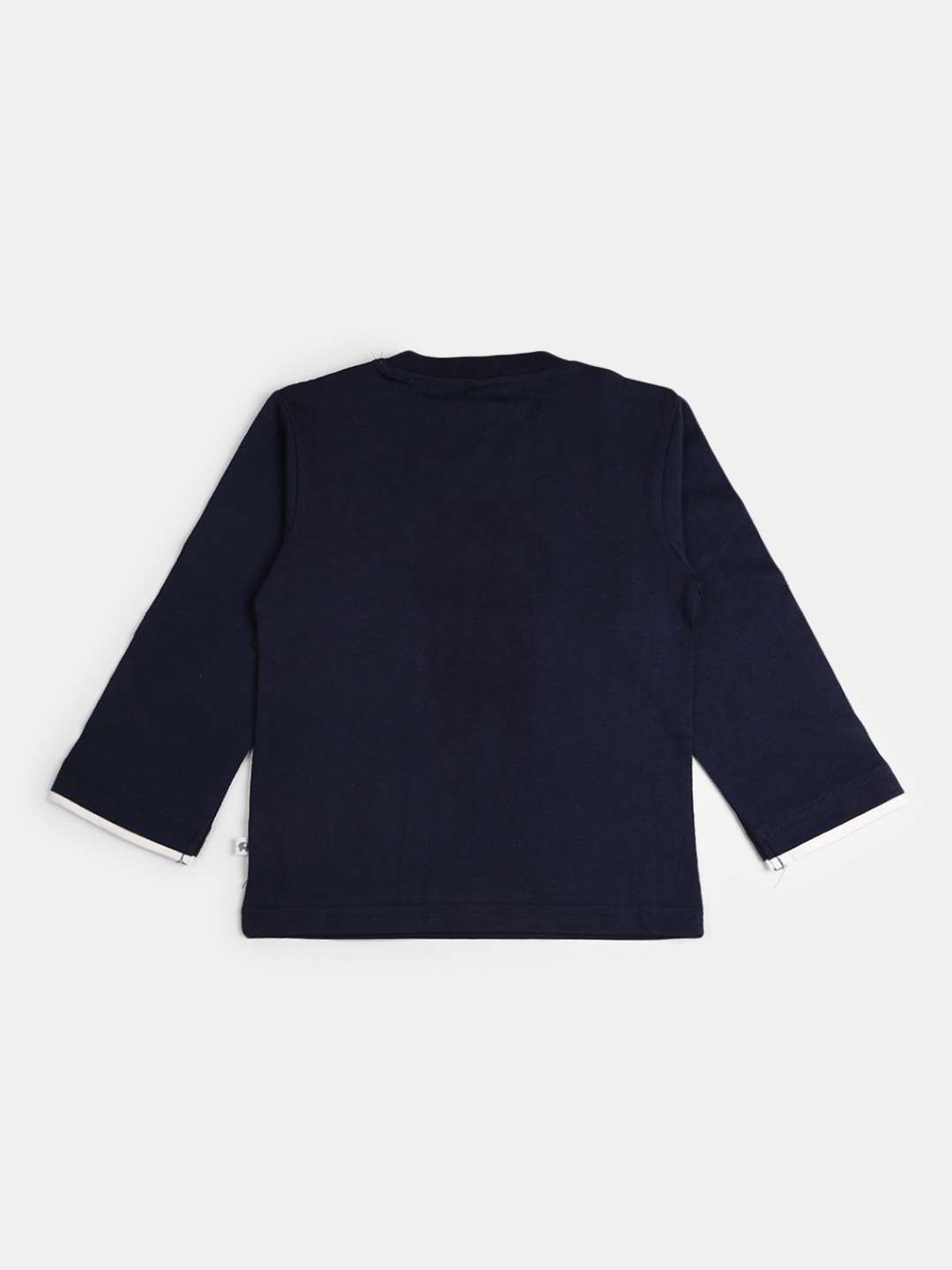 navy blue cotton single jersey tshirt - 20660737 -  Standard Image - 1