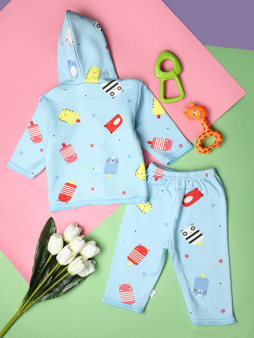 blue cotton suit sets twin & dungree - 20663141 -  Standard Image - 1