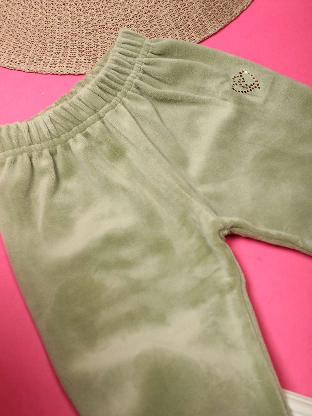 light green velvet trouser - 20663669 -  Standard Image - 1