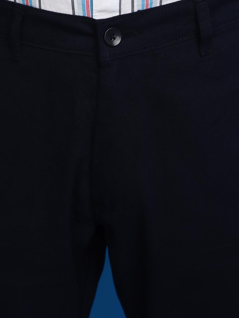 navy blue cotton chinos casual trouser - 20664510 - Standard Image - 4