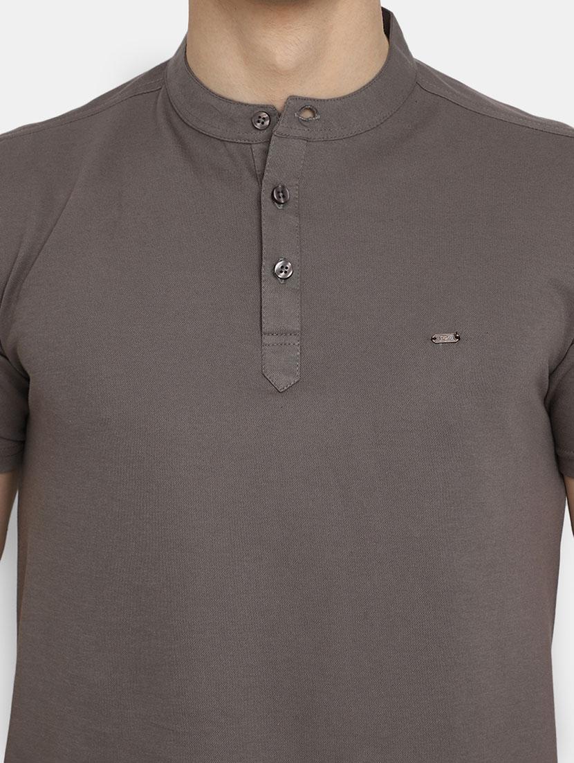 men short sleeve solid regular t-shirt - 20669089 - Standard Image - 4