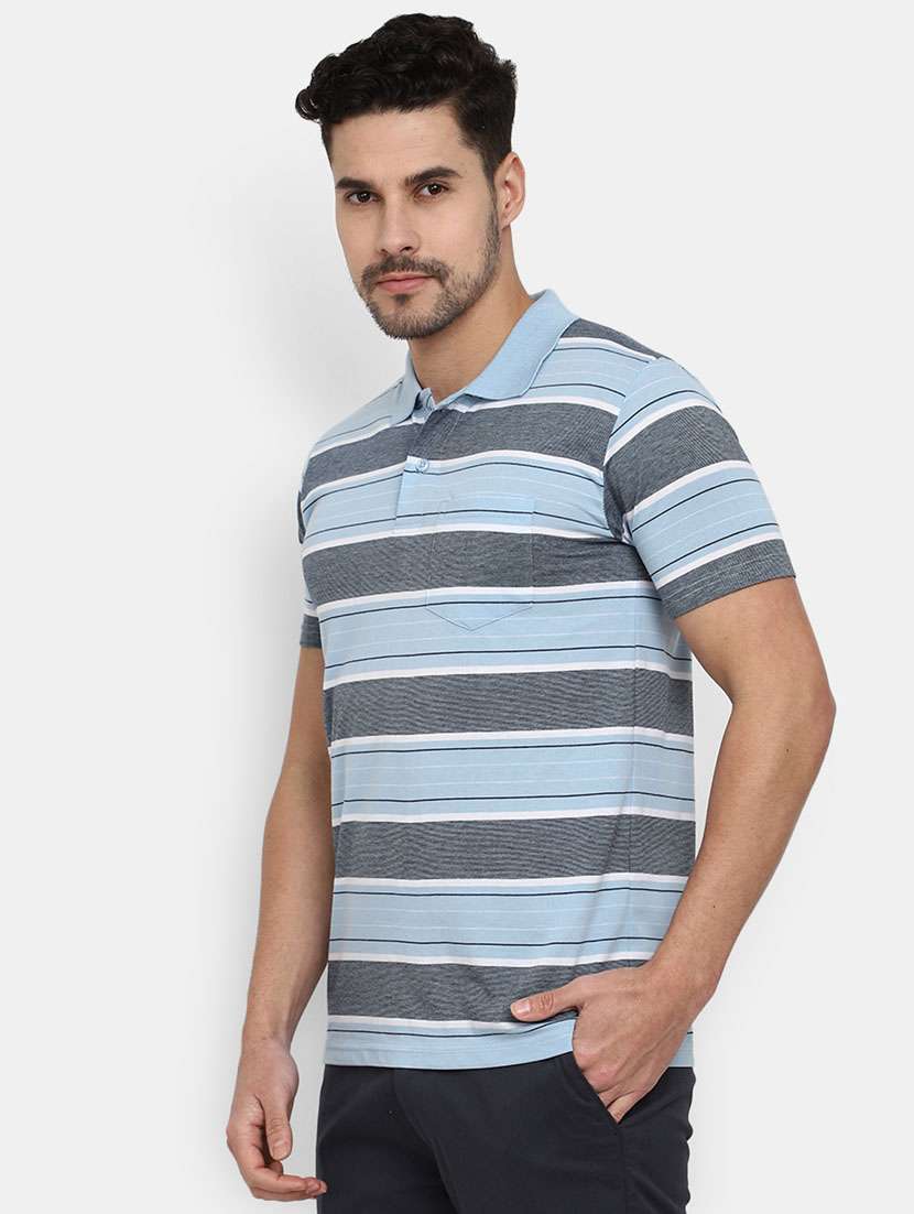 men short sleeve stripes regular t-shirt - 20669562 -  Standard Image - 1
