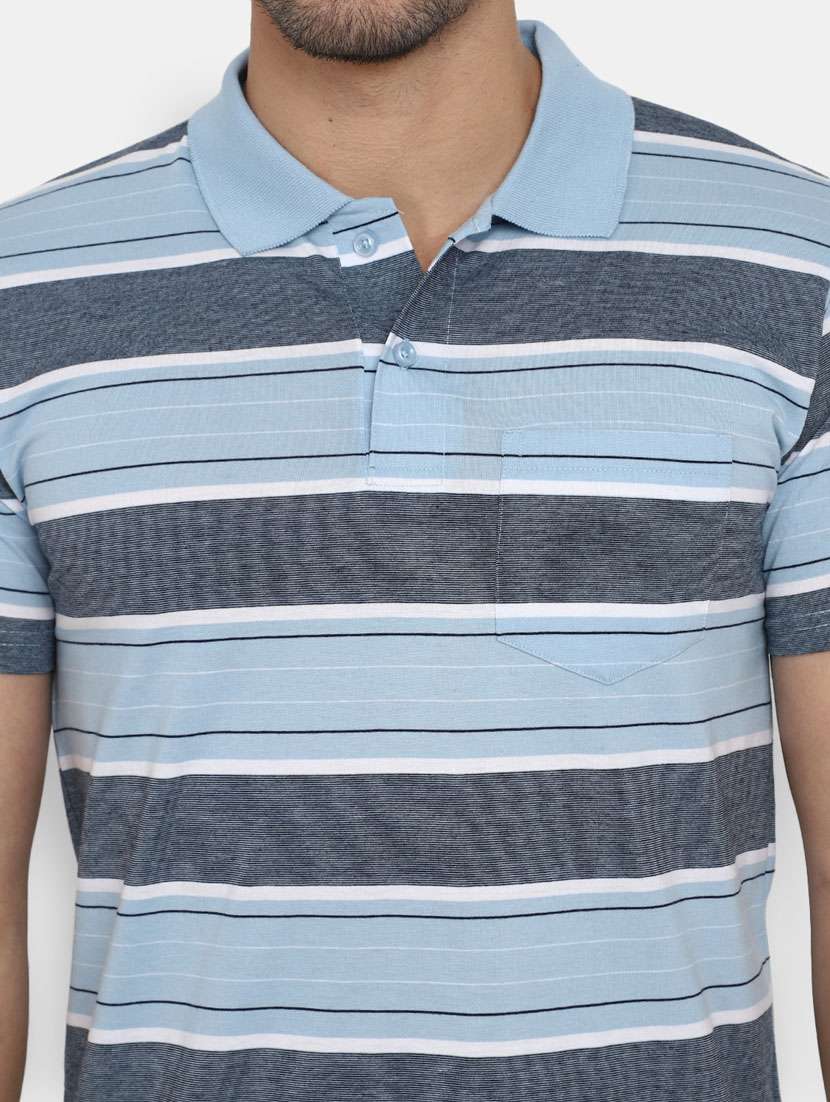 men short sleeve stripes regular t-shirt - 20669562 -  Standard Image - 4