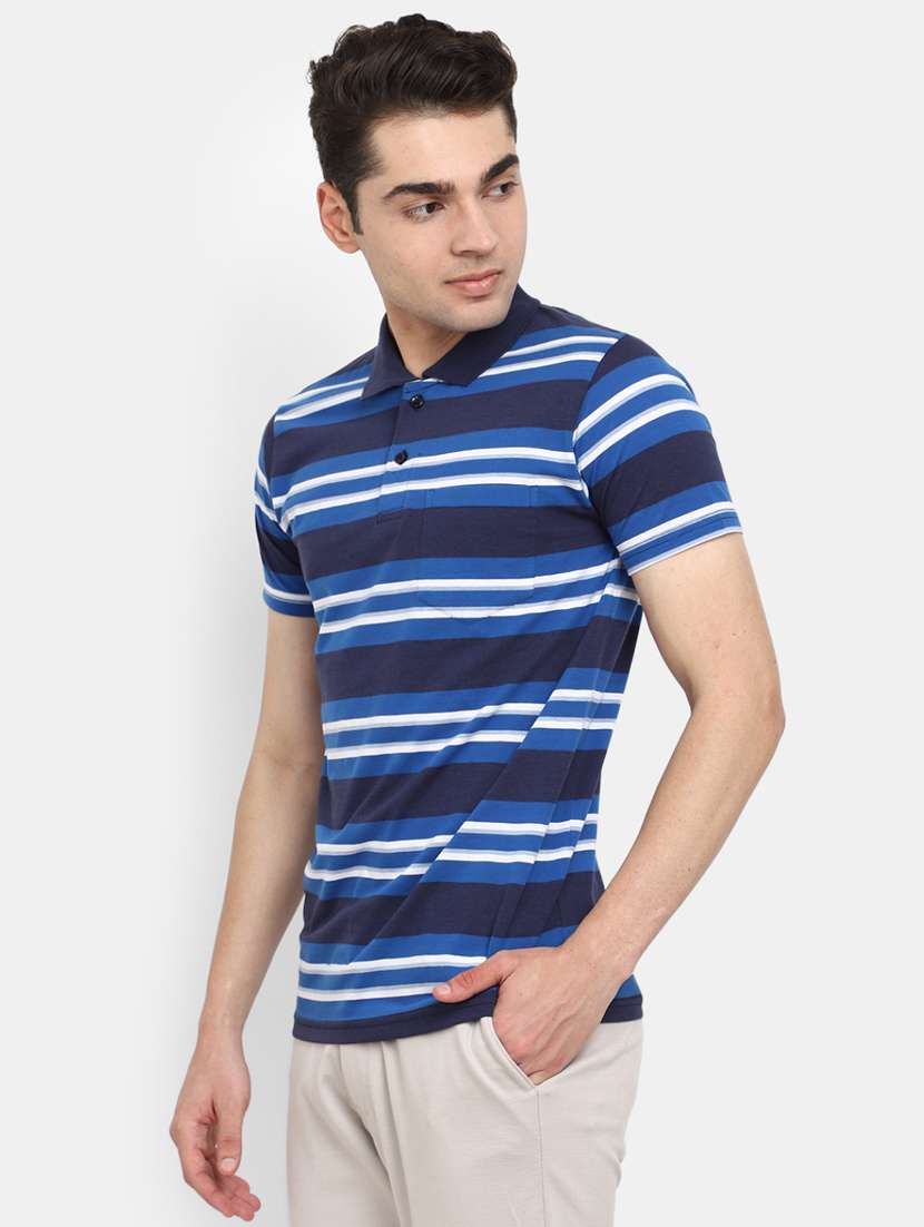 men short sleeve stripes regular t-shirt - 20669574 -  Standard Image - 1
