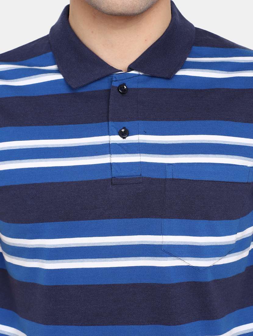 men short sleeve stripes regular t-shirt - 20669574 -  Standard Image - 4