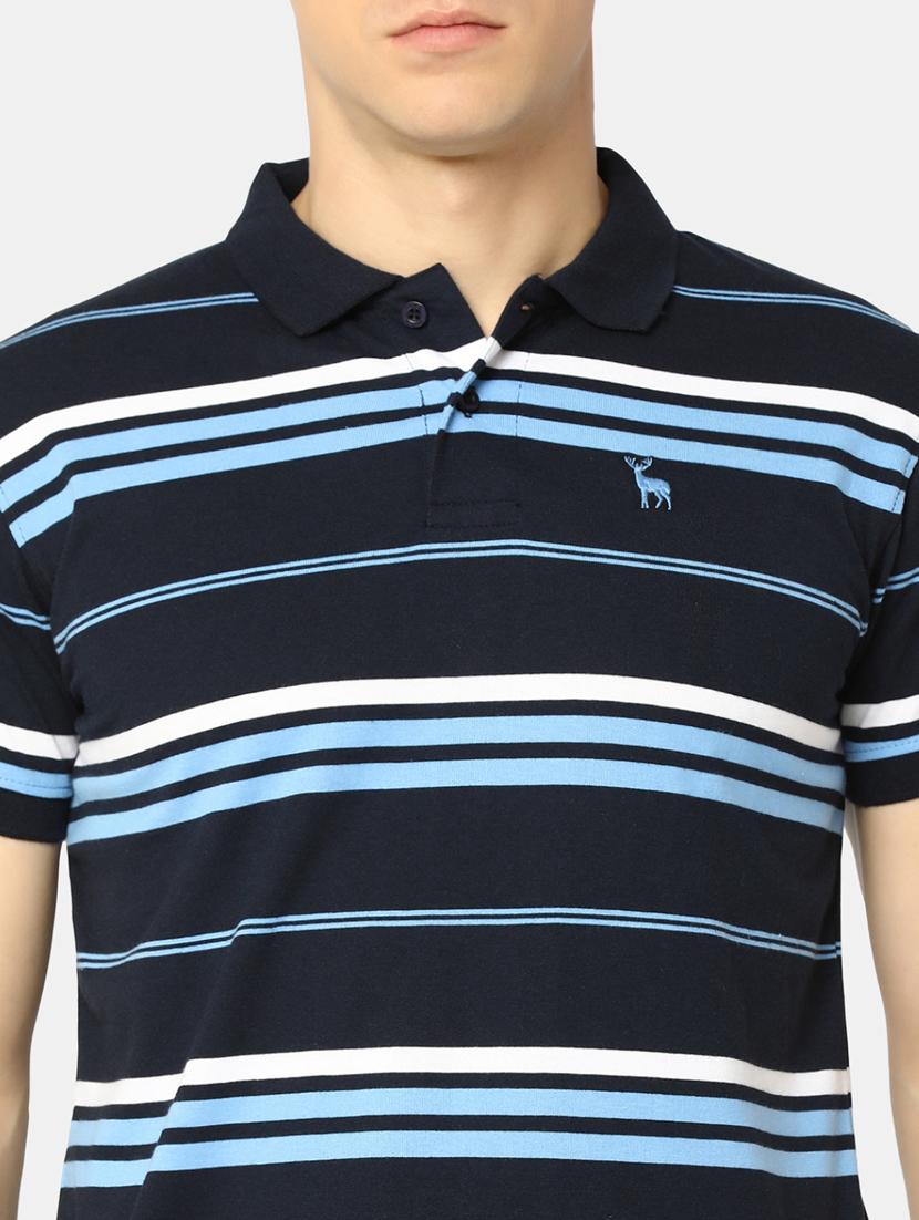men polo neck striped t-shirt - 20669912 - Standard Image - 4