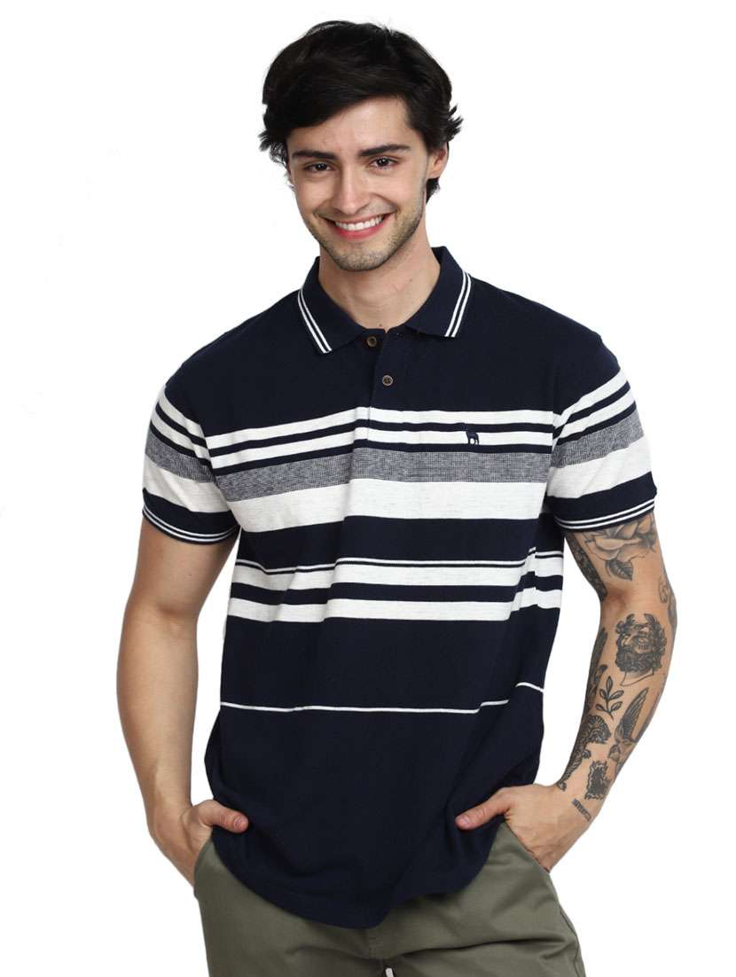 men short sleeved striped t-shirt