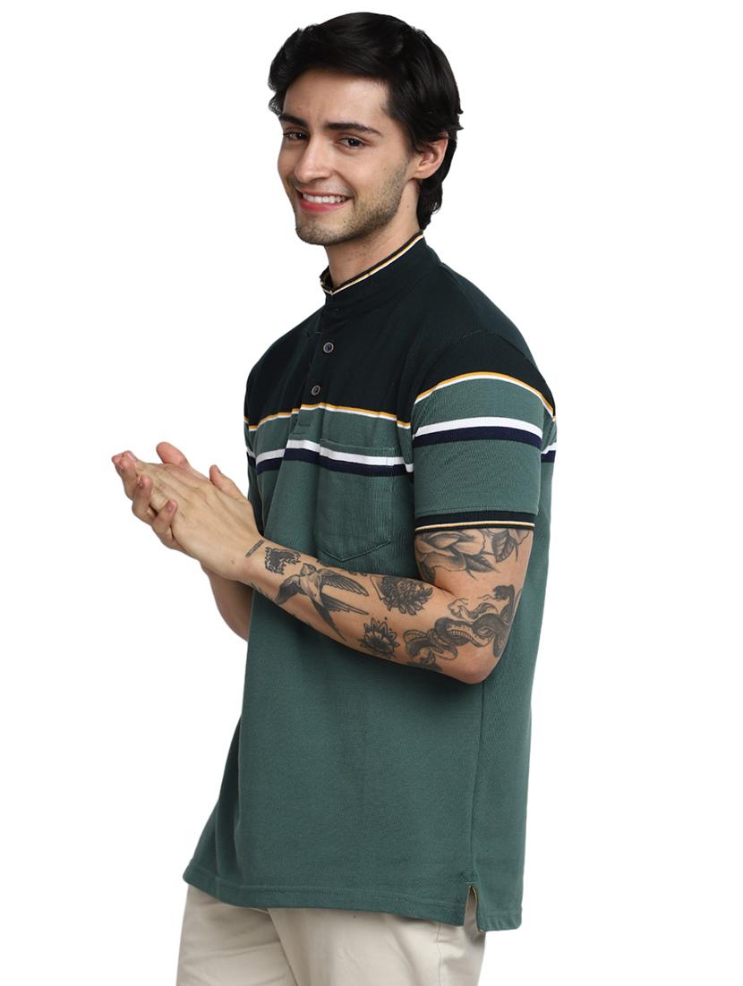 men stripes short sleeves t-shirt - 20670090 -  Standard Image - 1