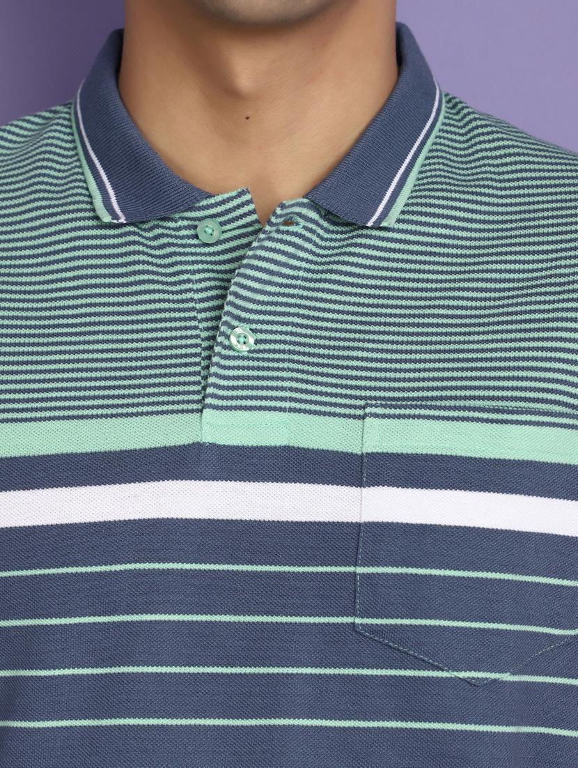 men stripes short sleeves t-shirt - 20670105 - Standard Image - 4