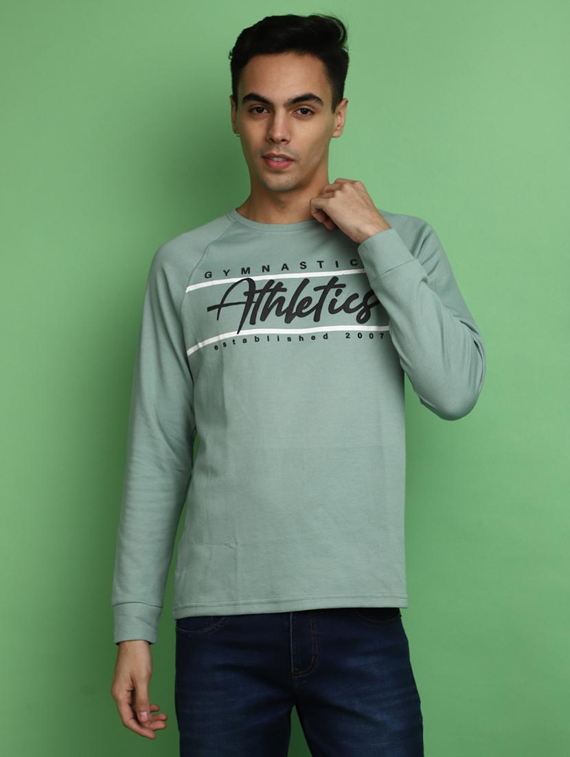 men chest print long sleeves t-shirt - 20670476 - Zoom Image - 0
