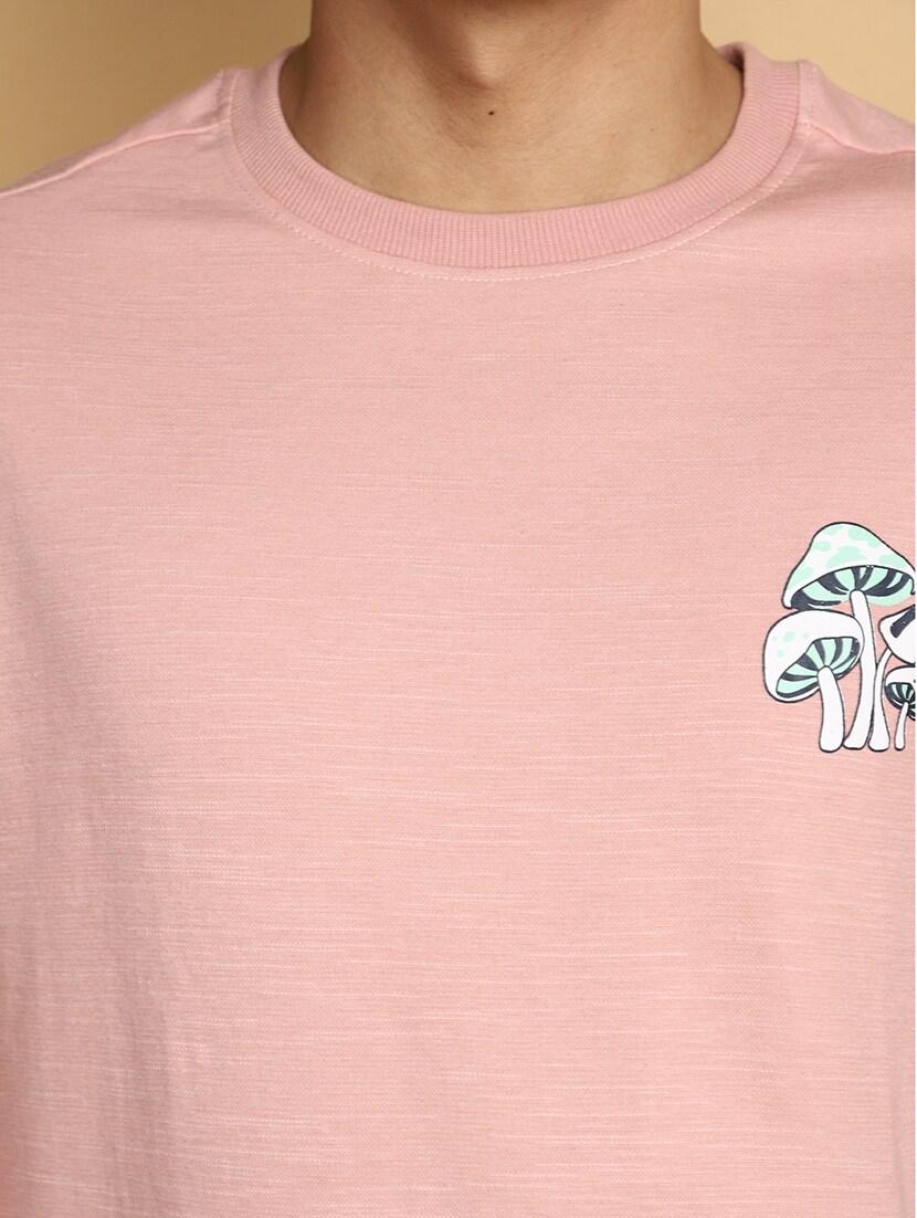 men back print round neck t-shirt - 20670553 - Standard Image - 4