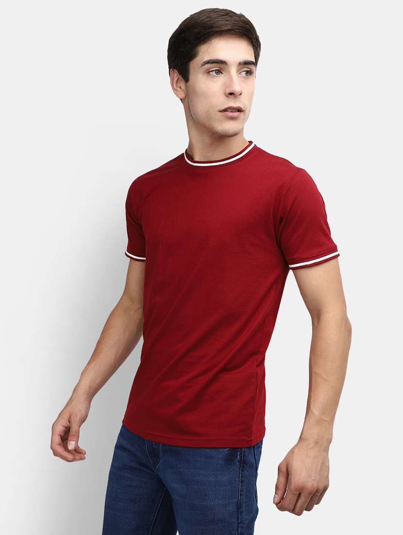 men solids short sleeves t-shirt - 20670794 -  Standard Image - 1
