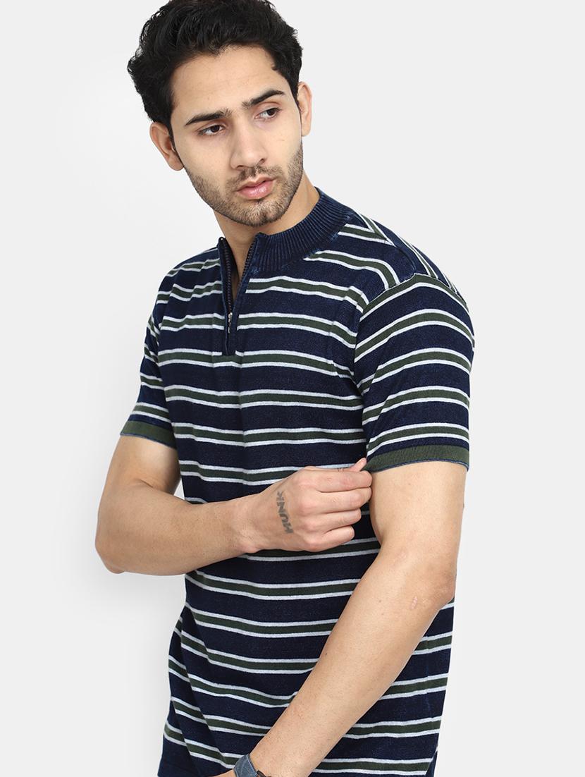 men stripes short sleeves t-shirt - 20671464 - Standard Image - 1