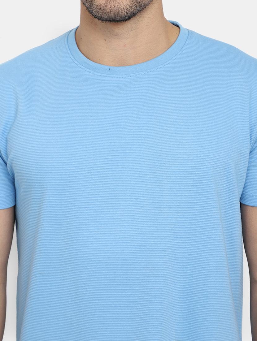 men round neck placement print t-shirt - 20671954 - Standard Image - 4