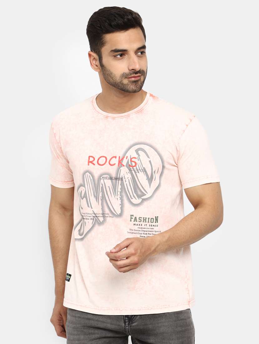 men short sleeve round neck t-shirt