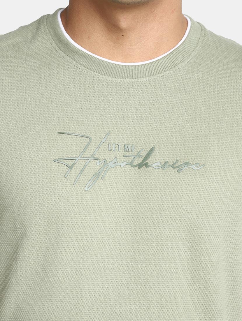 green self design printed detailed regular t-shirt - 20672396 - Standard Image - 4