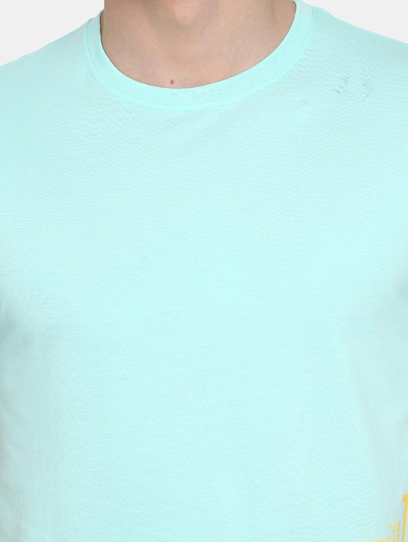 green placement printed regular t-shirt - 20672445 - Standard Image - 4