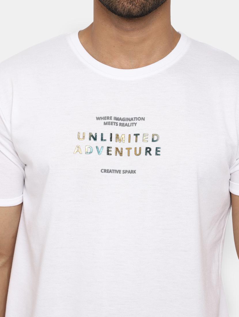 white chest printed regular t-shirt - 20672454 - Standard Image - 4