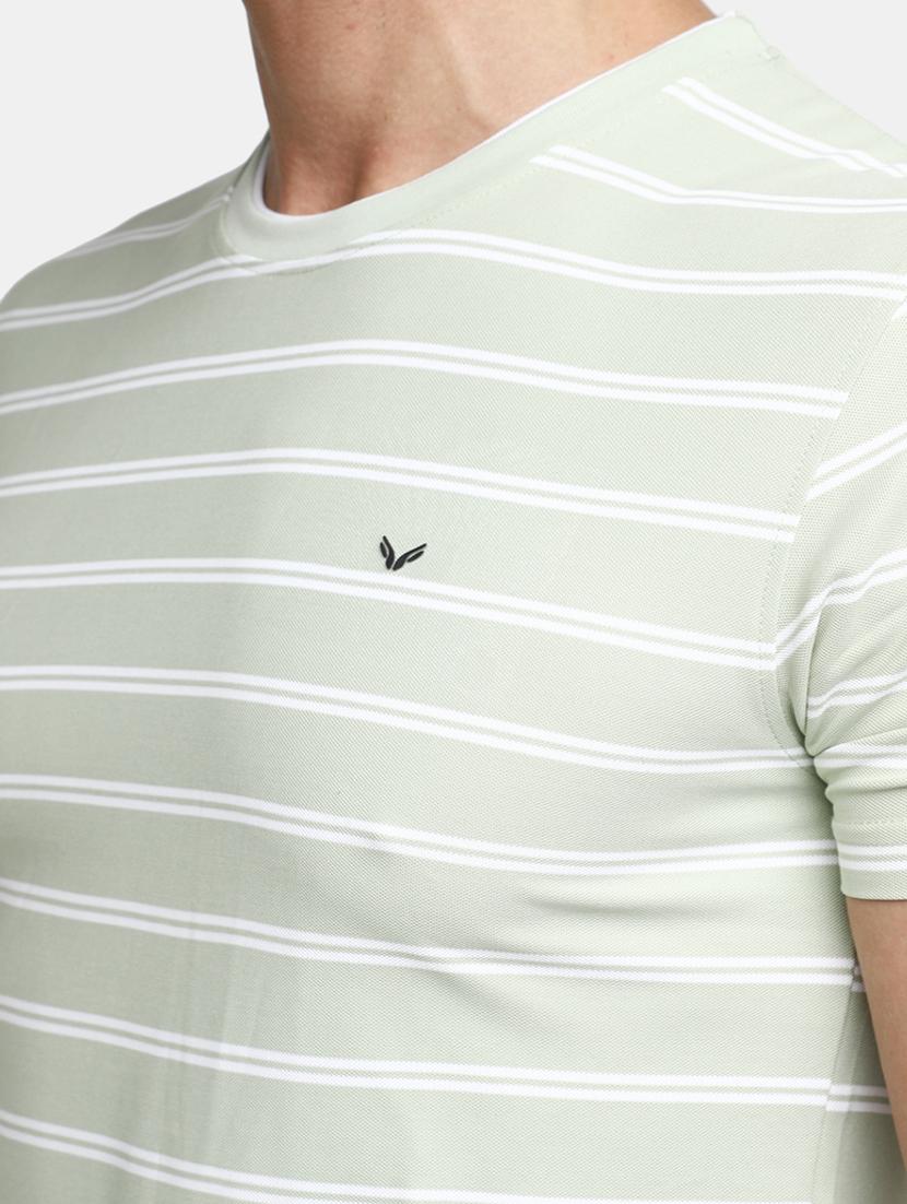green striped printed regular t-shirt - 20672460 - Standard Image - 4