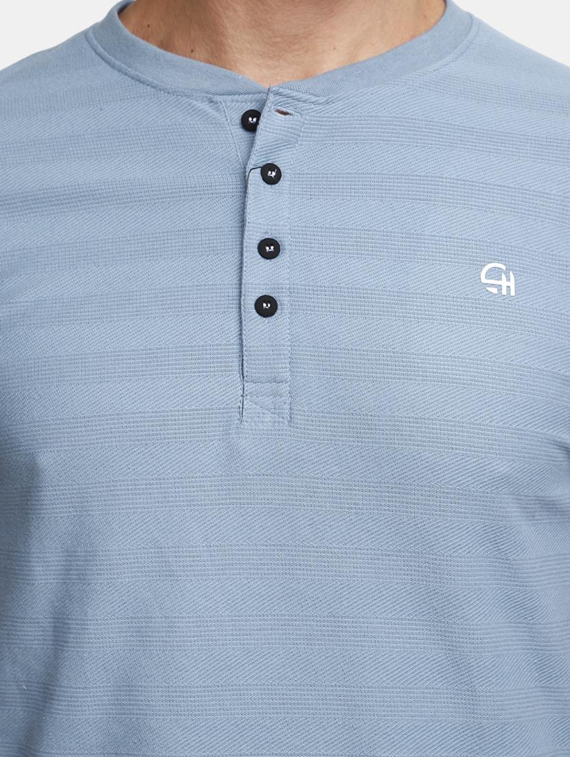men short sleeve henley neck t-shirt - 20672778 - Standard Image - 4