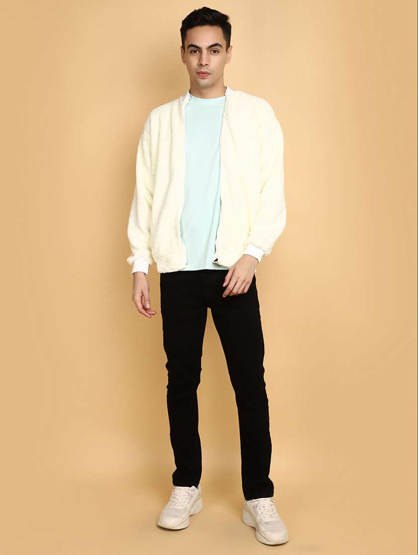 white cotton casual jacket - 20673554 -  Standard Image - 4