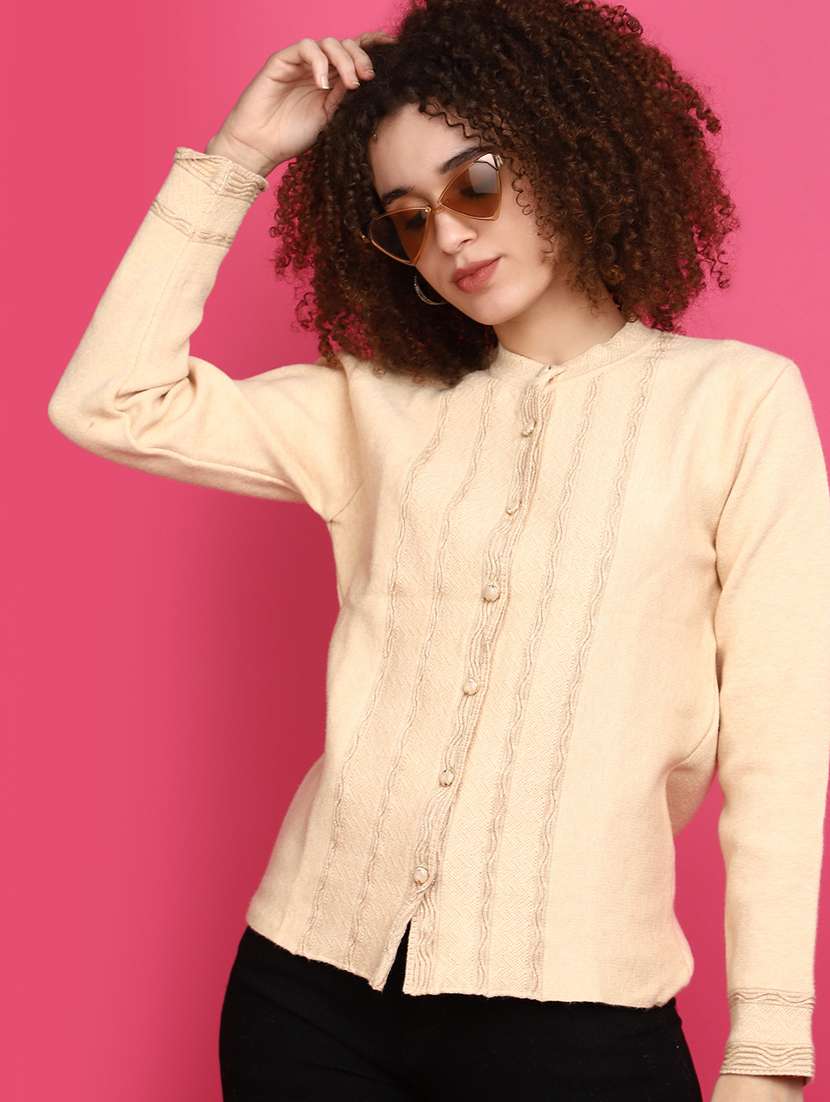 women lemon sherbet long sleeves cardigans - 20676756 -  Standard Image - 1