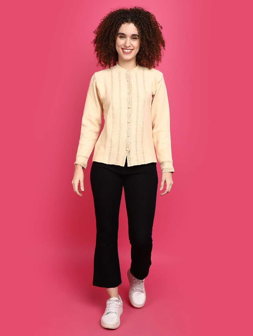 women lemon sherbet long sleeves cardigans - 20676756 -  Standard Image - 4