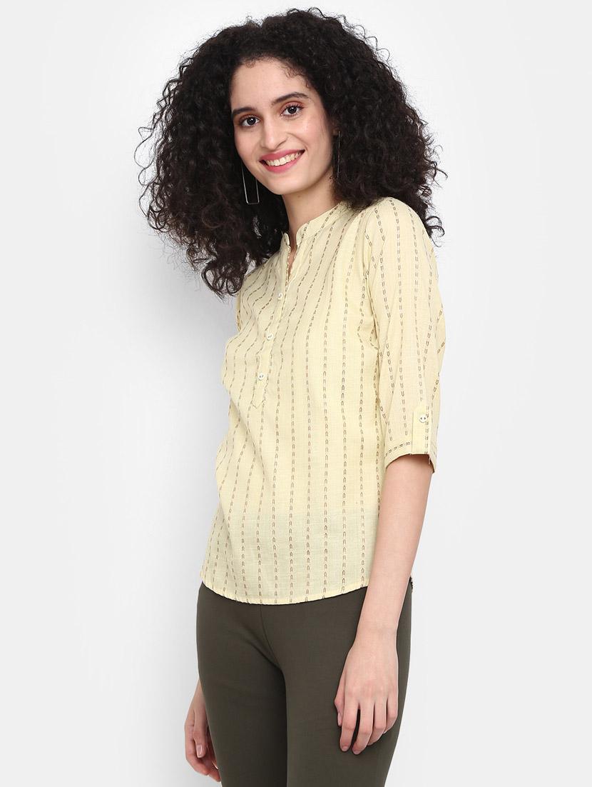 gold rayon a line top - 20681360 -  Standard Image - 1