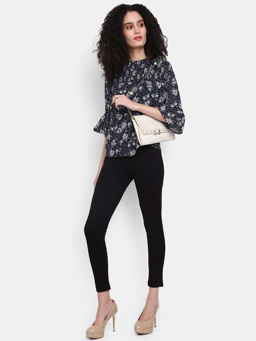 blue cotton a line top - 20681717 -  Standard Image - 4