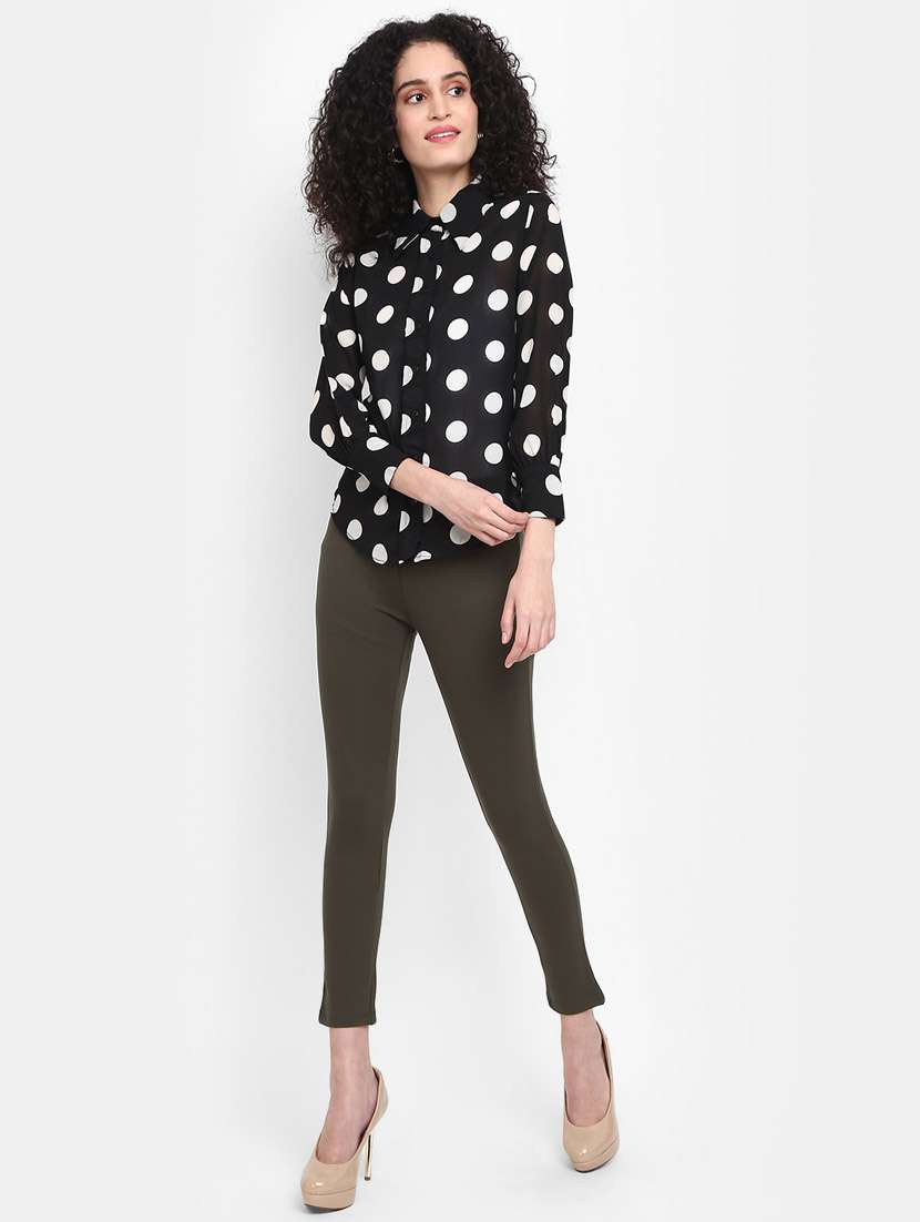 black cotton shirt top - 20682000 -  Standard Image - 4