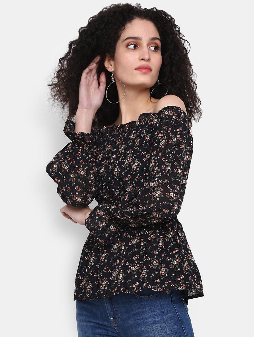 black cotton a line top - 20682010 -  Standard Image - 1