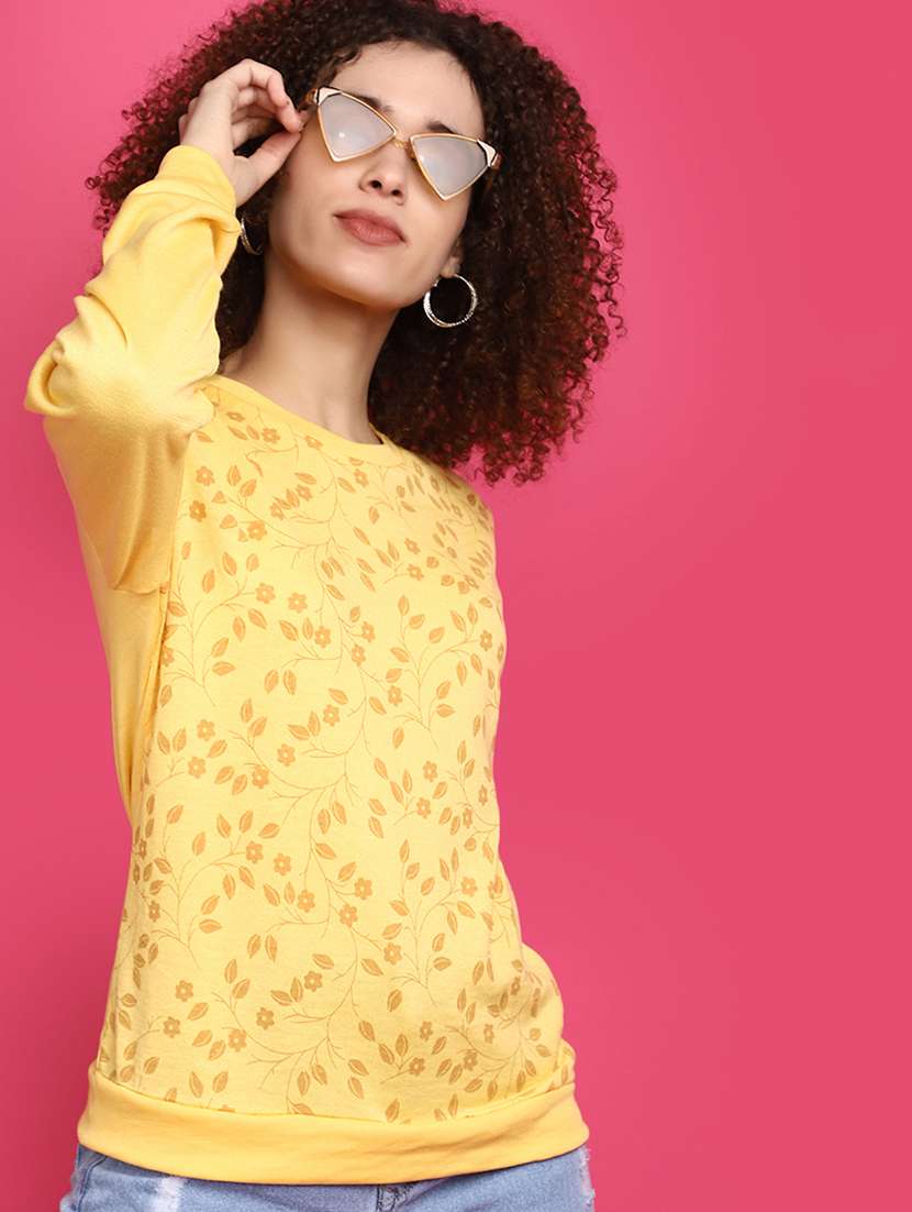 women round neck printed pullover - 20682293 -  Standard Image - 1