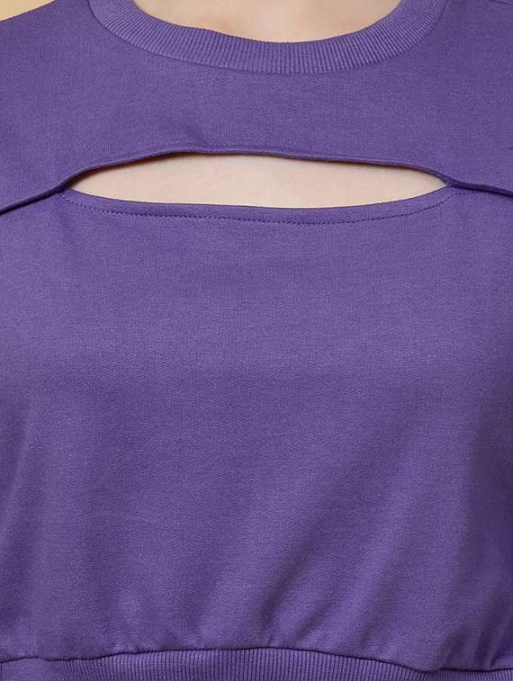 women solid pullover and jogger co-ord set - 20683138 -  Standard Image - 4