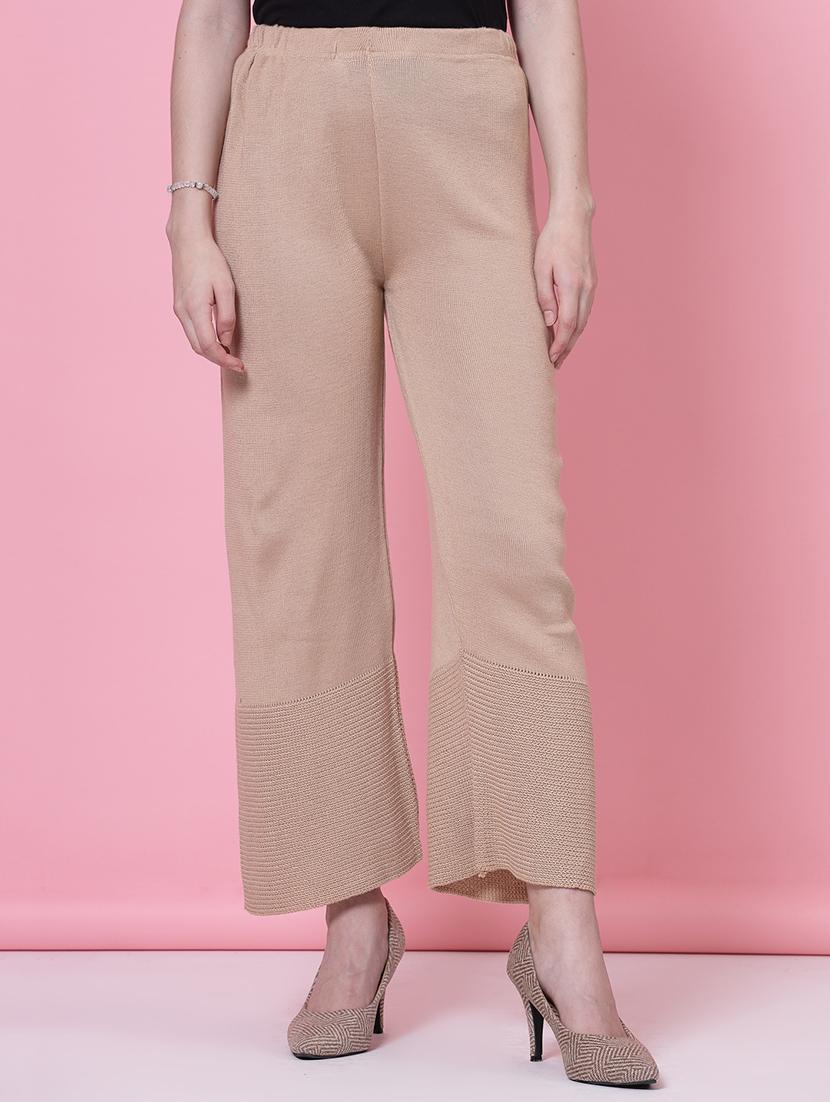 women pack of 2 multicolored solid palazzos - 20683185 -  Standard Image - 1