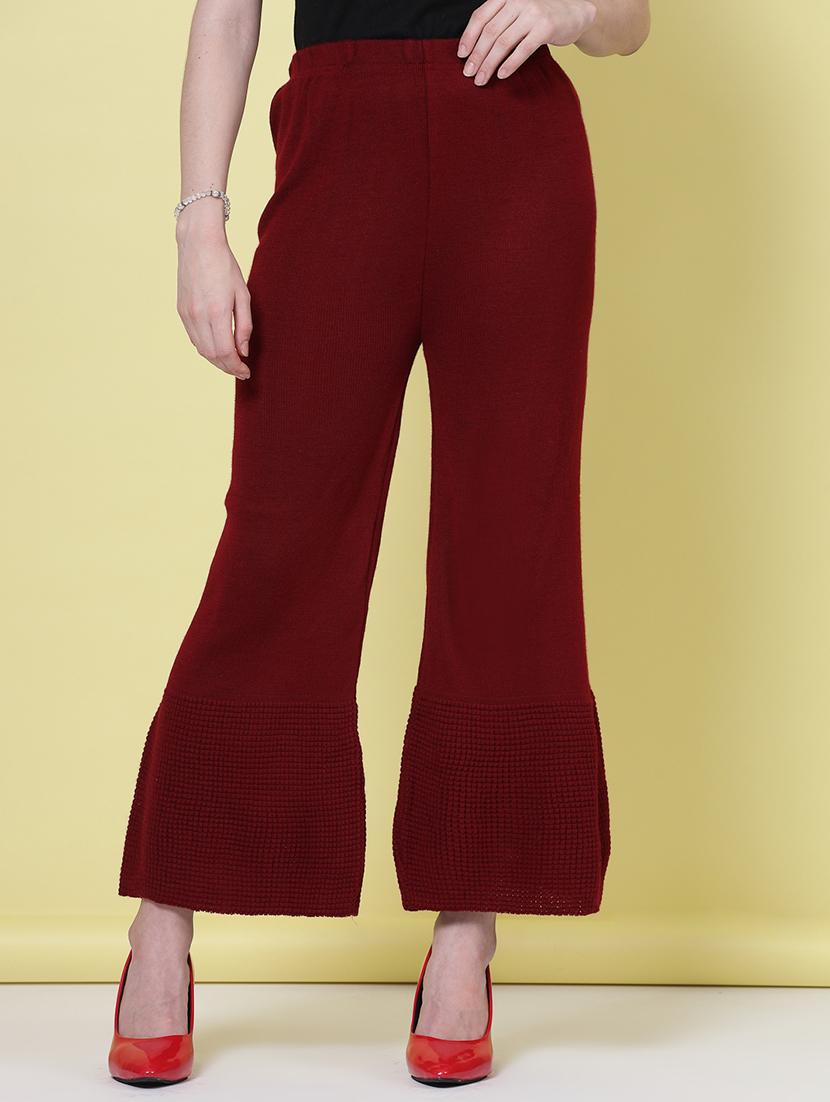 women pack of 2 multicolored solid palazzos - 20683186 - Standard Image - 1