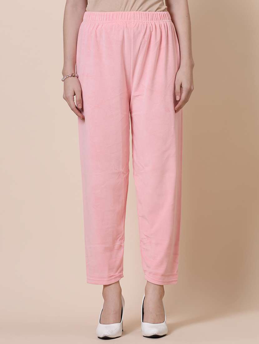 women pack of 2 multicolored solid palazzos - 20683199 -  Standard Image - 1