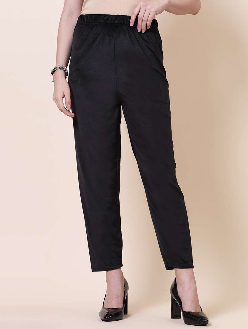 women pack of 2 multicolored solid palazzos - 20683200 -  Standard Image - 1