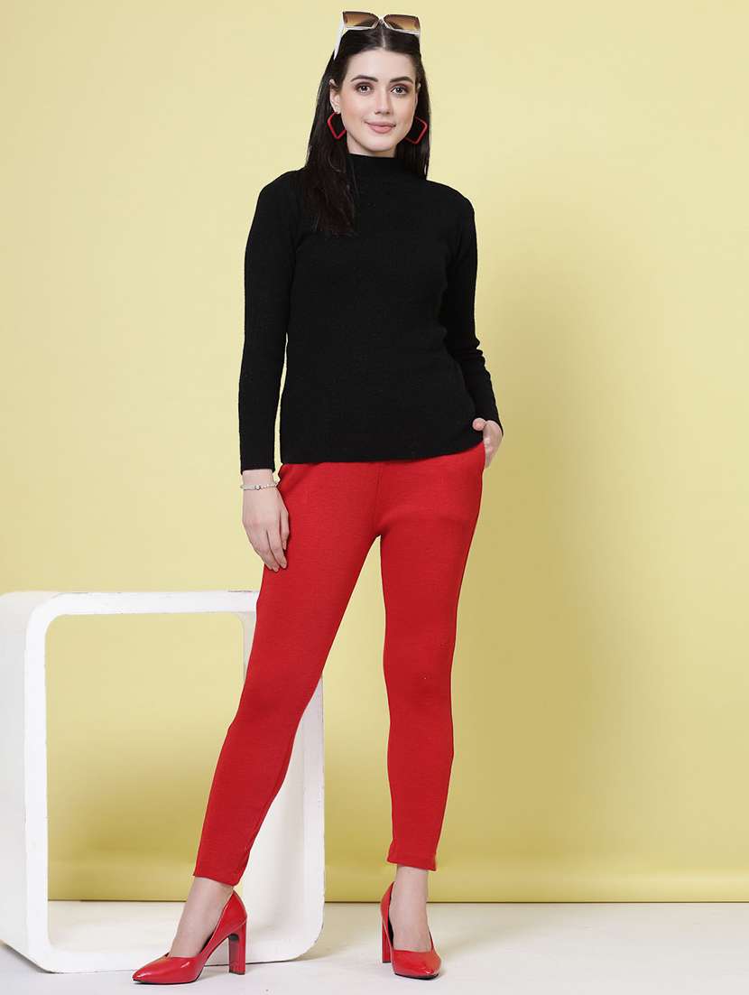 women pack of 2 multicolored solid trouser - 20683298 - Standard Image - 4