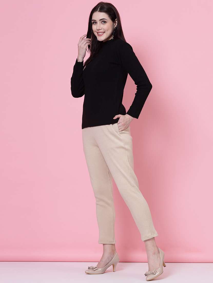 women set of 2 mid-rise multicolored full length trouser - 20683310 - Standard Image - 4
