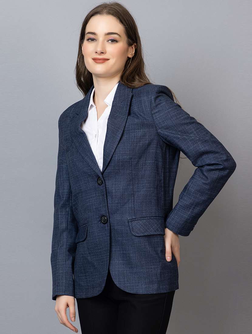 blue checked formal blazer - 20683880 -  Standard Image - 1