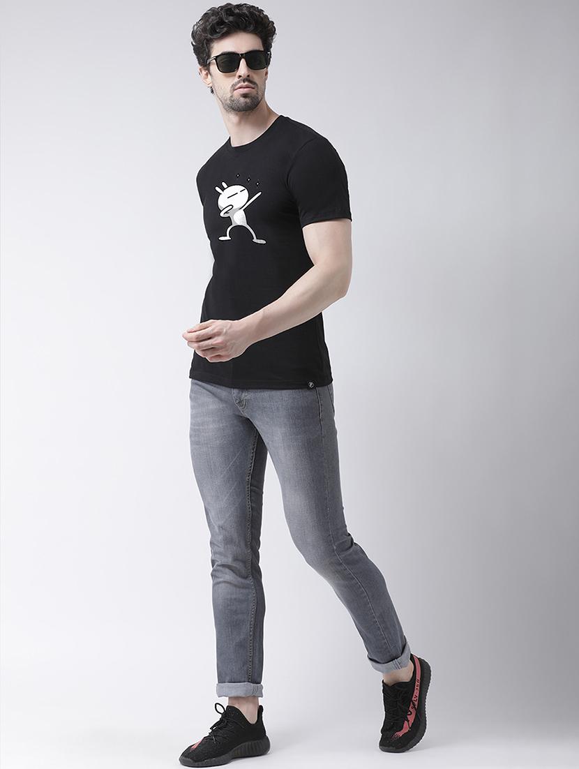 men set of 2 multi colored round neck graphic regular t-shirt - 20684313 - Standard Image - 4